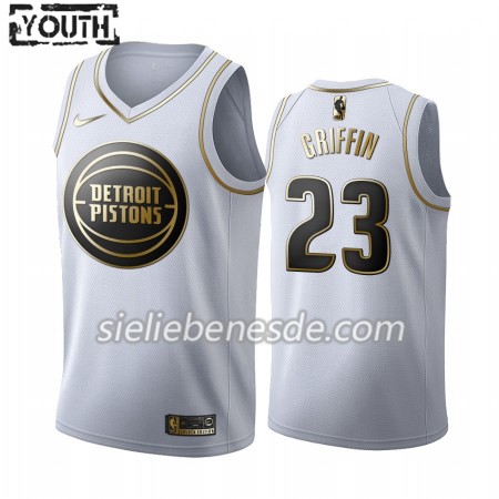 Kinder NBA Detroit Pistons Trikot Blake Griffin 23 Nike 2019-2020 Weiß Golden Edition Swingman